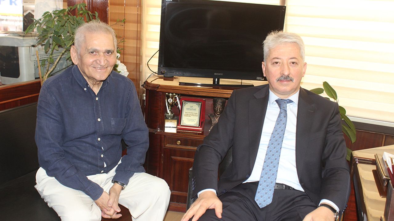 Defterdar Erkan Ciğer’in “geçmiş olsun” ziyareti