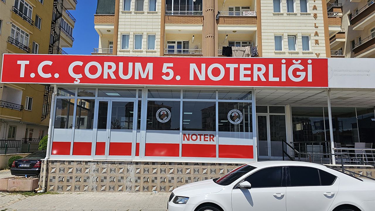 Çorum'da 5. Noter açıldı