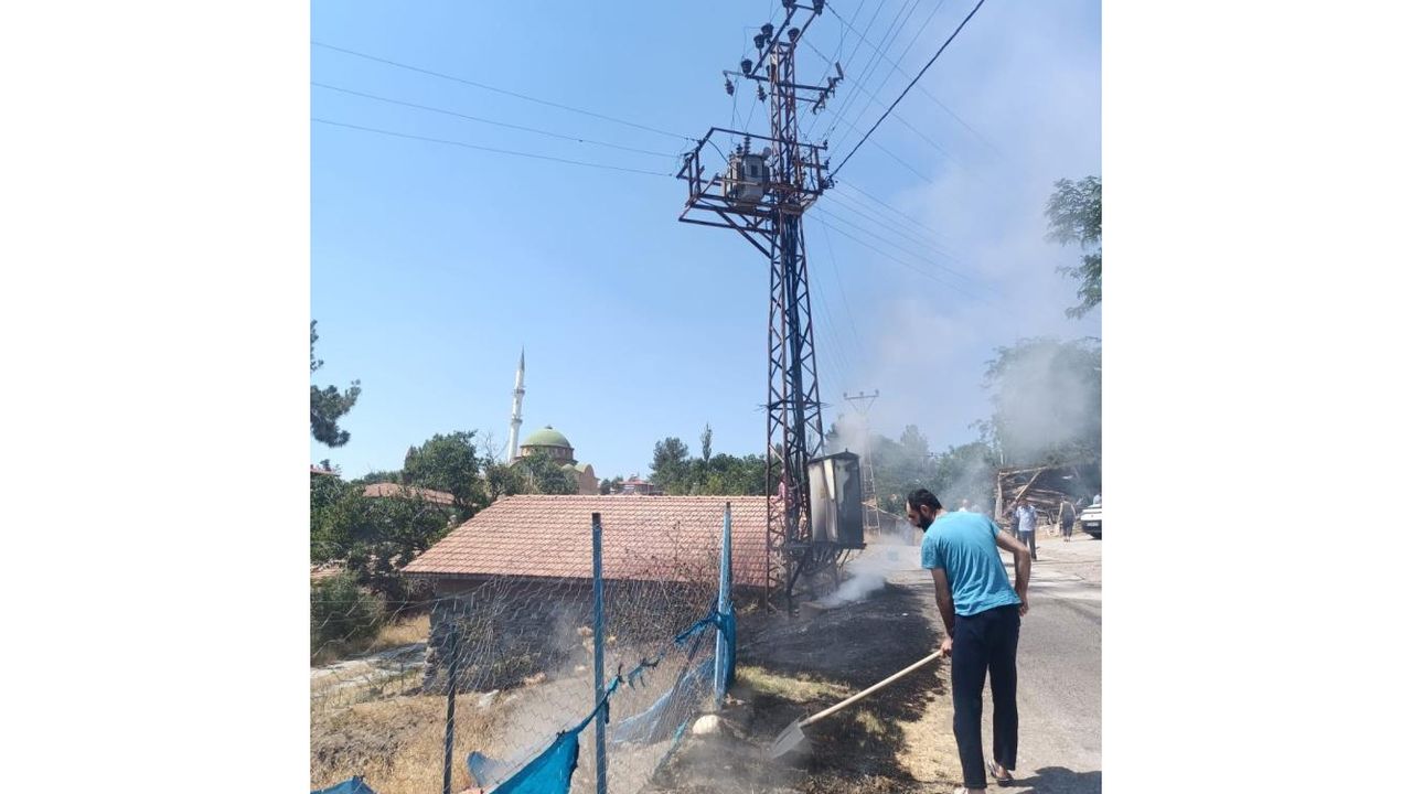 Trafo yangını paniğe sebep oldu