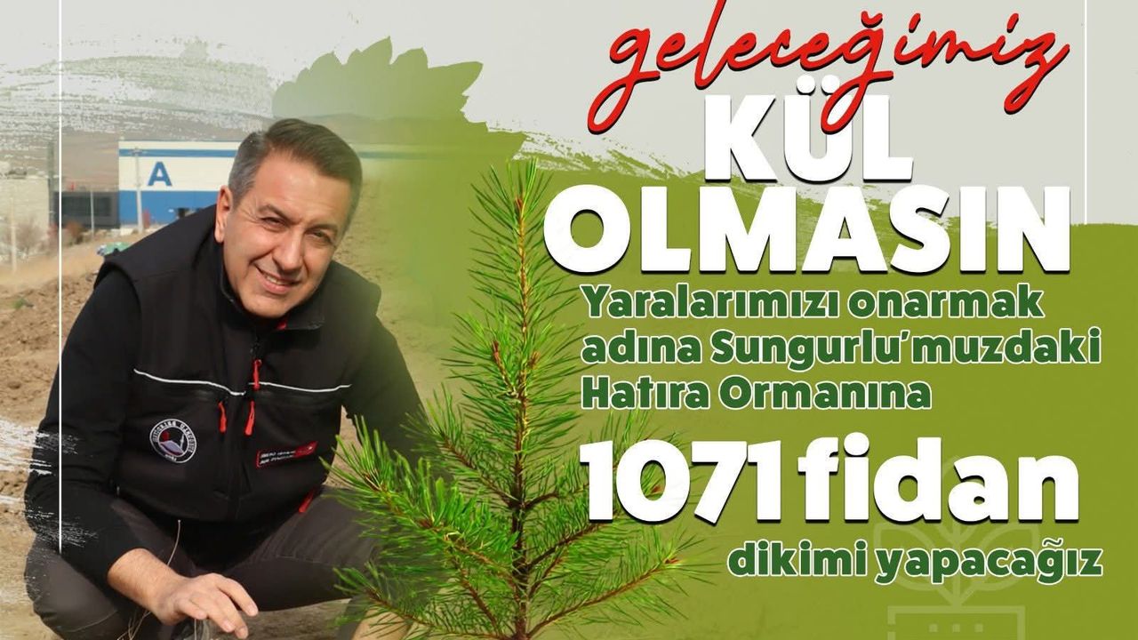 Yeşil vatan için anlamlı adım: 1071 fidan toprakla buluşacak