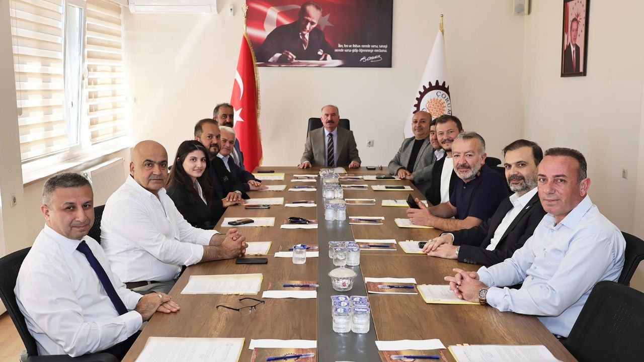 Çorum OSB yönetimi toplandı