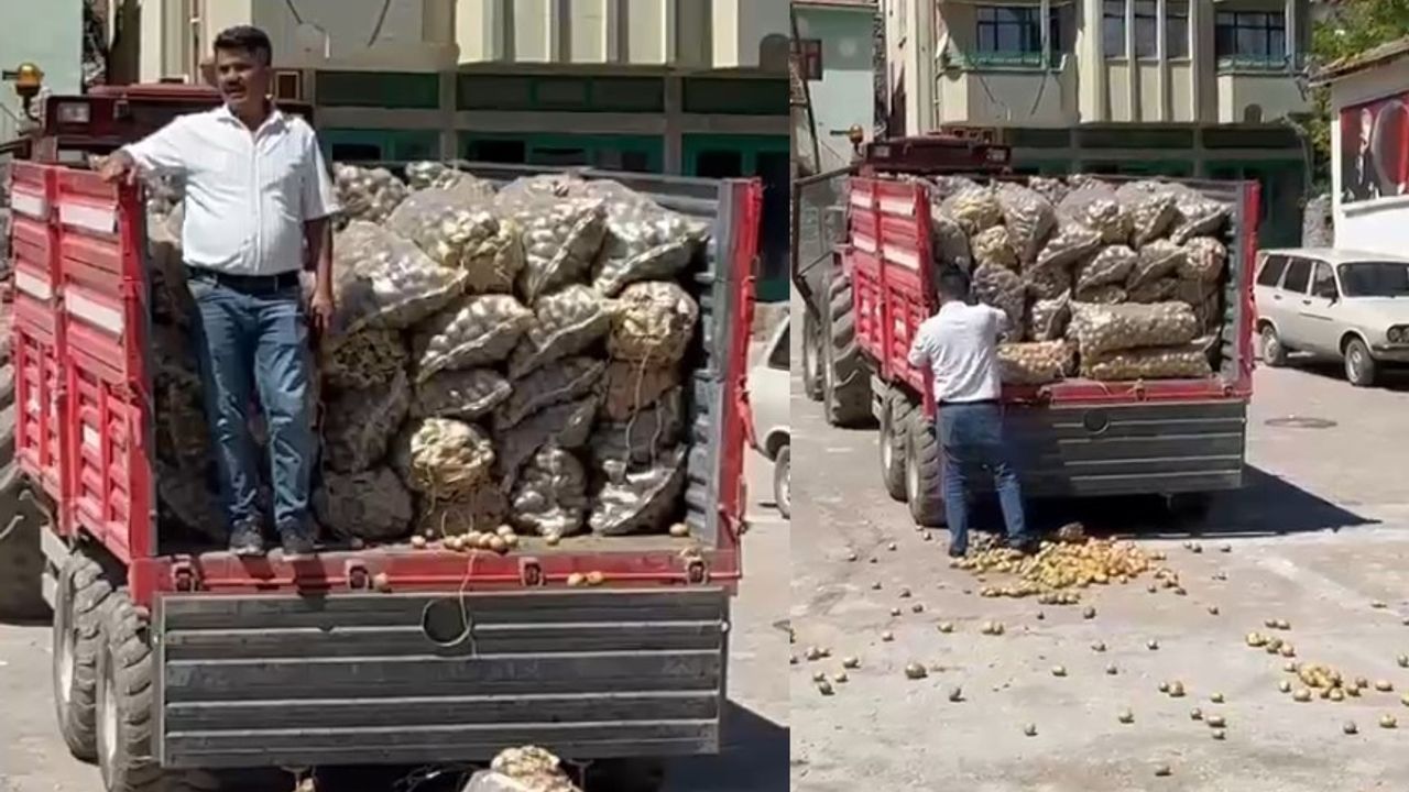 Benzeri Çorum'da yaşanmıştı! Komşuda patatesleri yere döken ilçe başkanına rekor ceza