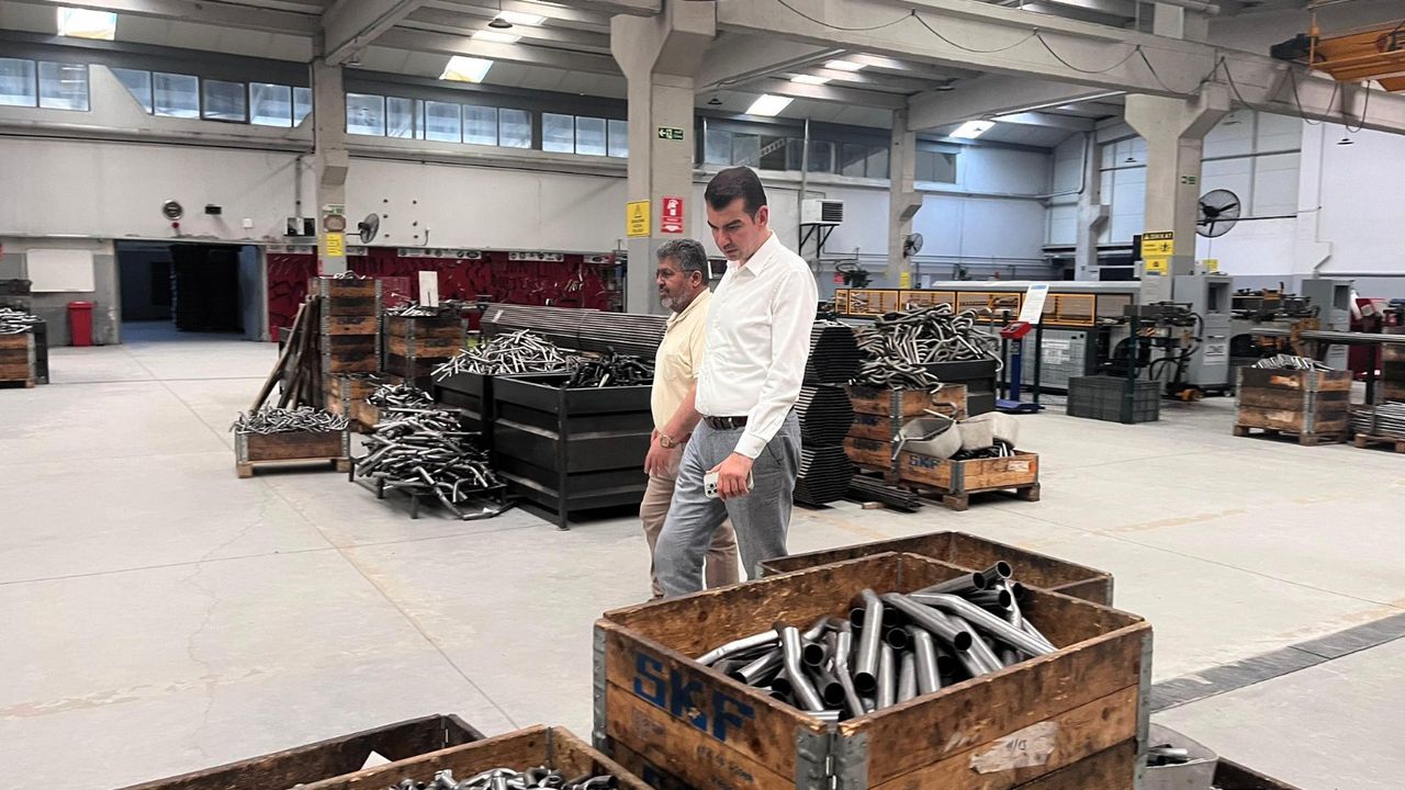 Kaymakam Köksal OSB’nin ilk fabrikasına inceledi