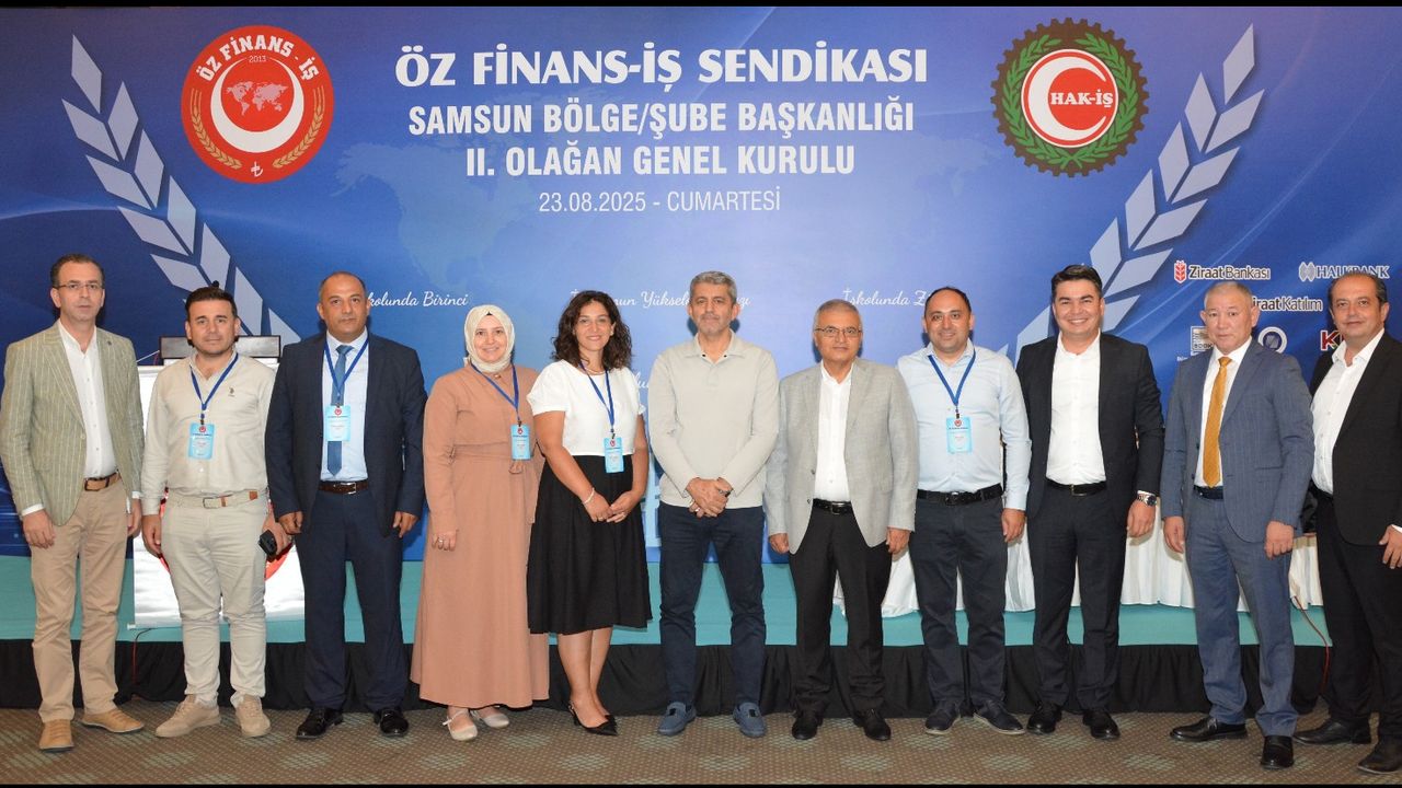 Öz Finans İş Samsun Genel Kurulu’na Çorum’dan katılım