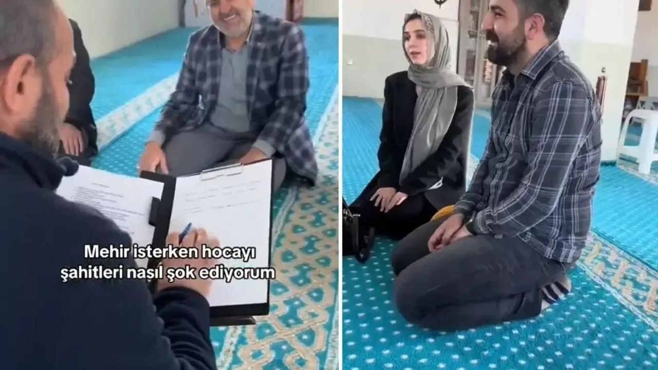 Gelinin mehir talebi imamı şaşırttı: Damat sen ne diyorsun bu işe?