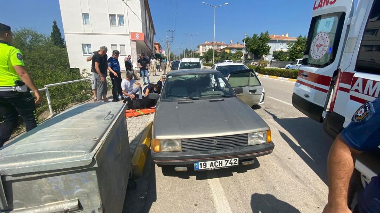 Çorum'da trafik kazasında 1 kişi yaralandı