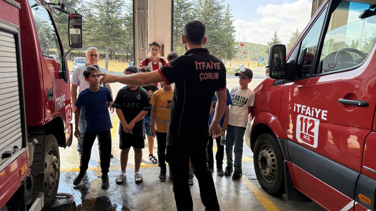 İtfaiye gezisi gençleri etkiledi