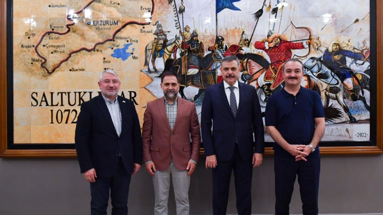 Aşgın ve Öztürk, Erzurum’da Vali Mustafa Çiftçi ile buluştu