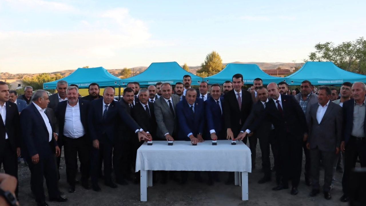 Sungurlu Halk Ekmek  Fabrikası temeli atıldı