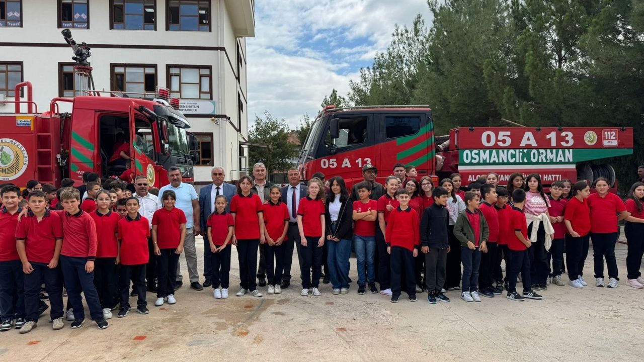 İlkokul öğrencilerinin  ilk dersi yeşil vatan