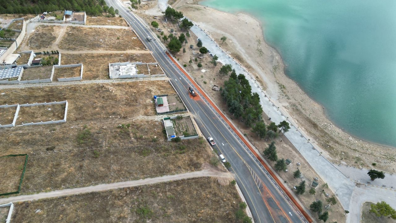 Baraj çevresine bisiklet  ve yürüyüş yolu