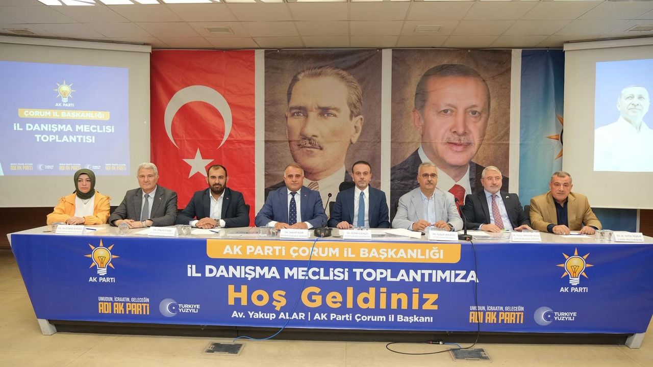 AK Parti Çorum Teşkilatı İl Danışma  Meclisi toplantısını gerçekleştirdi