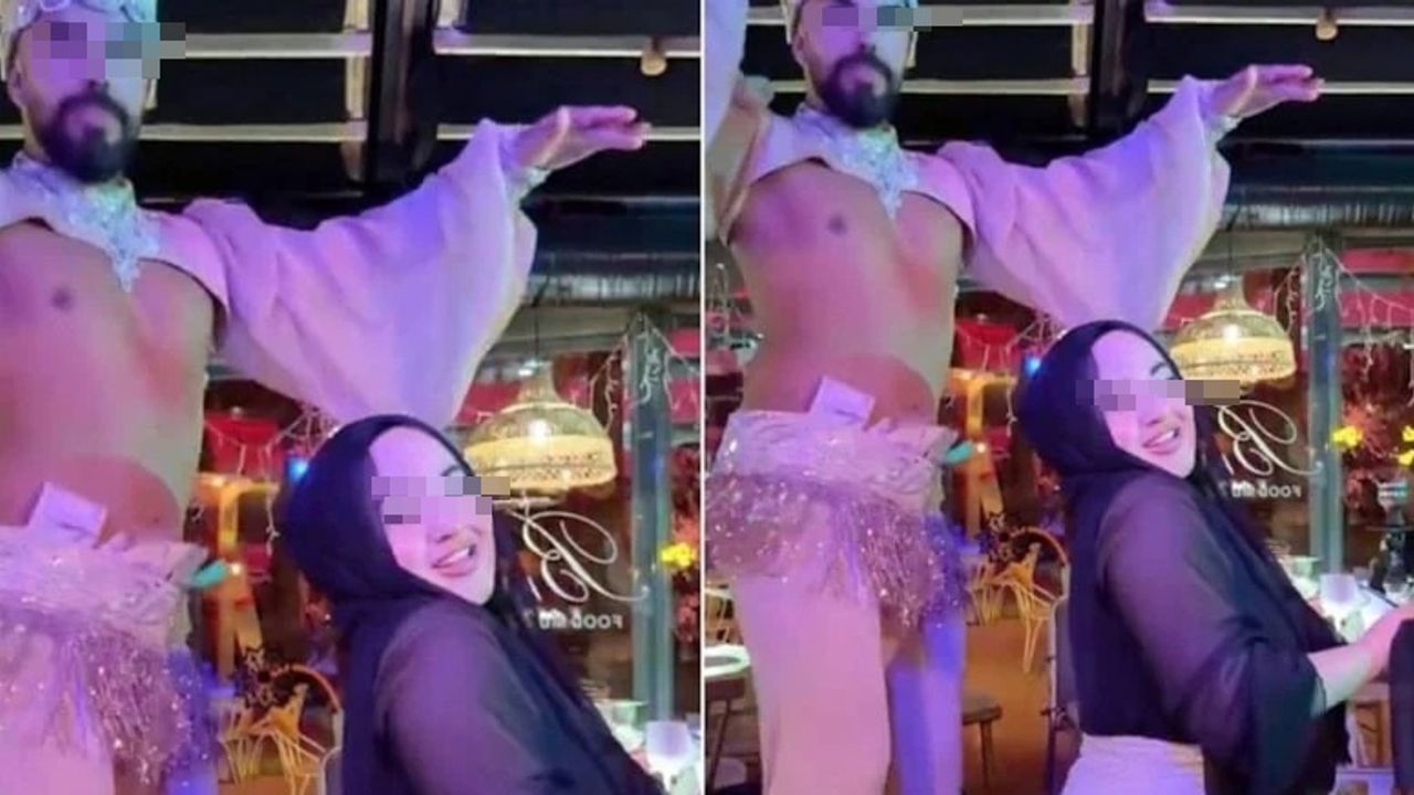 Başörtülü kadın ve zennenin dansına gözaltı kararı