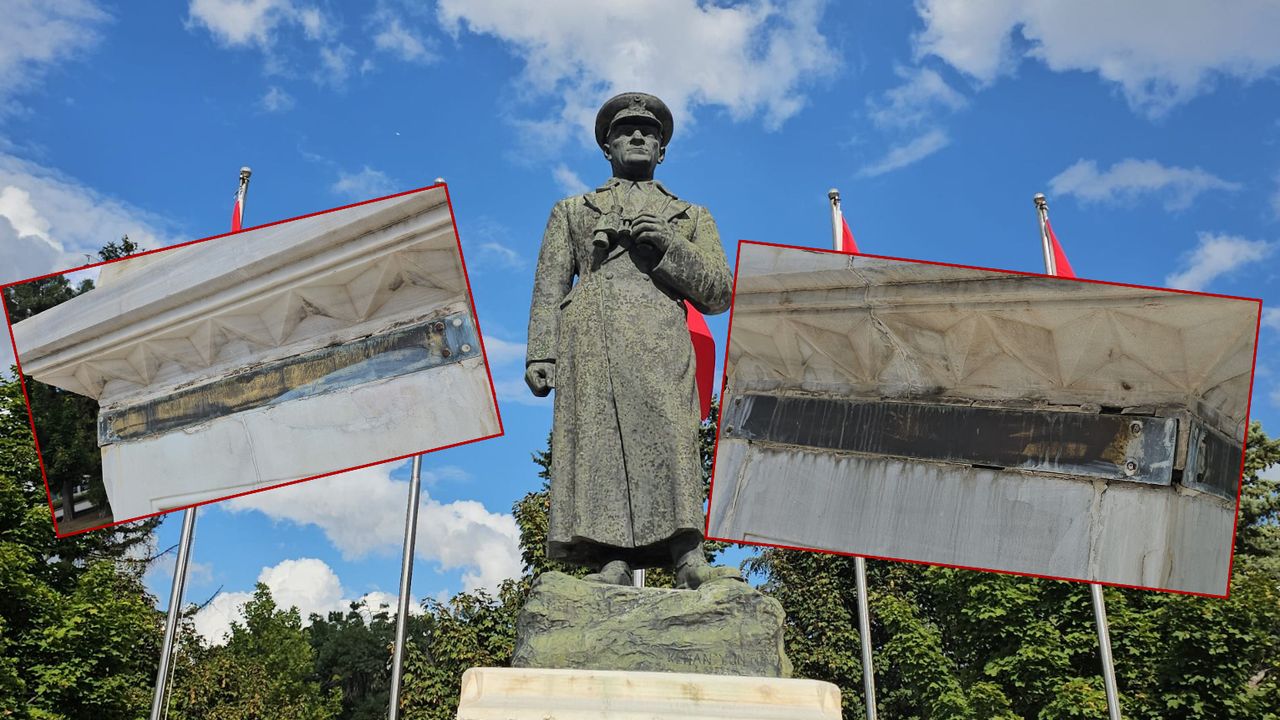Atatürk Anıtı  bakımsızlık içinde