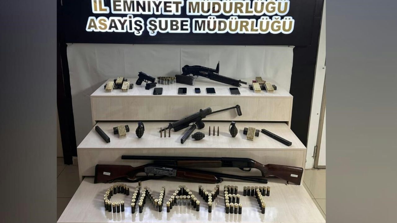 Asayiş operasyonlarında  el bombası ele geçirildi