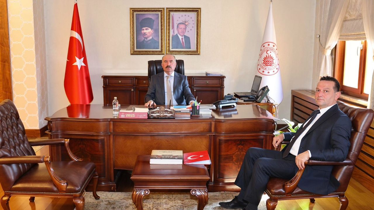 SGK İl Müdürü Mustafa  Göncü’den Vali Çalgan’a ziyaret