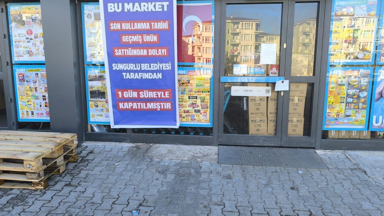 Halk sağlığını tehdit eden market kapatıldı!
