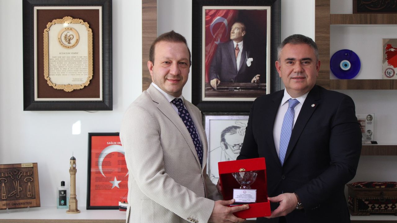 Türk Eczacıları Birliği’nden  Çorum Eczacı Odası’na  hayırlı olsun ziyareti