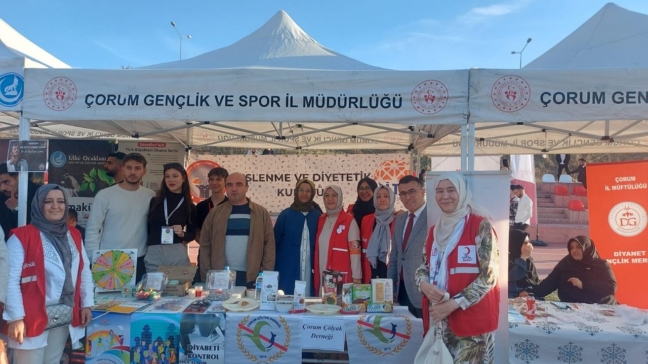 Hitit’e Hoş Geldin Şenliği’nde  Çölyak bilgilendirmesi yapıldı