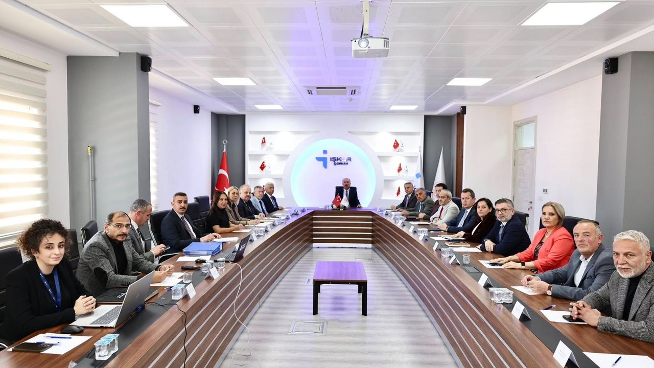 Çorum’da istihdam ve mesleki  eğitim kurulu toplandı