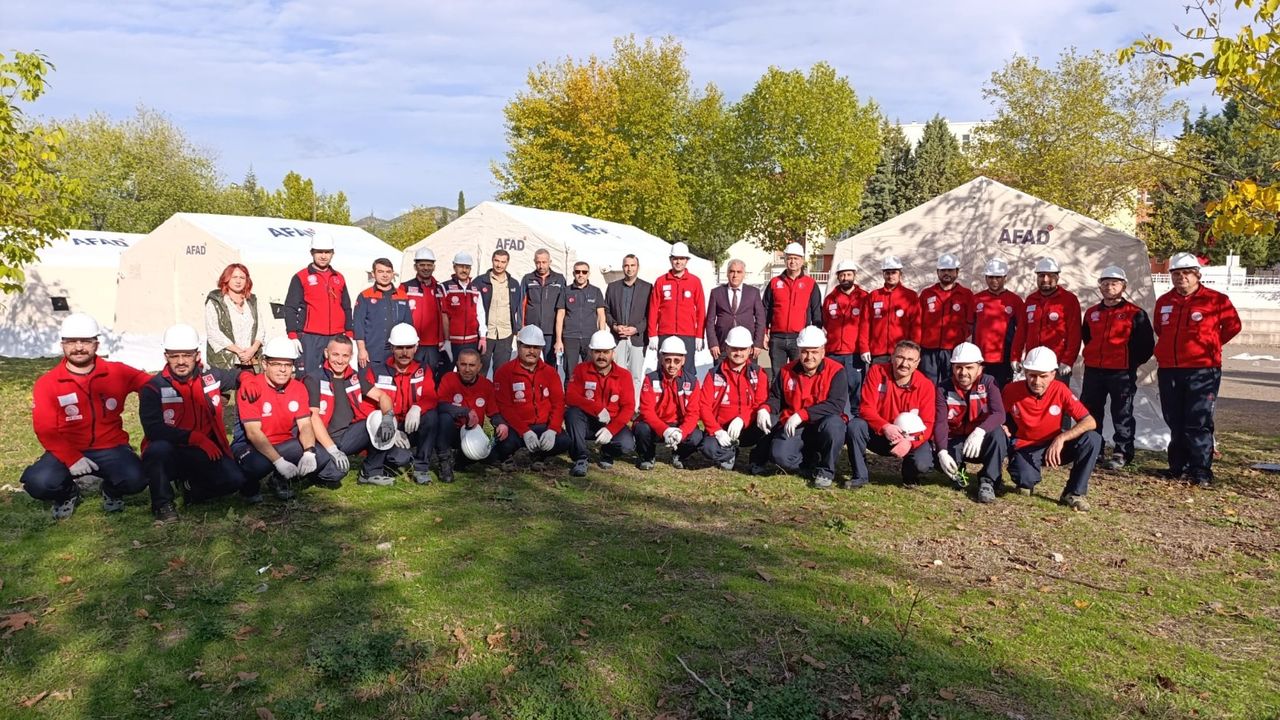 Osmancık'ta MEB Arama Kurtarma Ekibi AFAD akreditasyon sınavına girdi