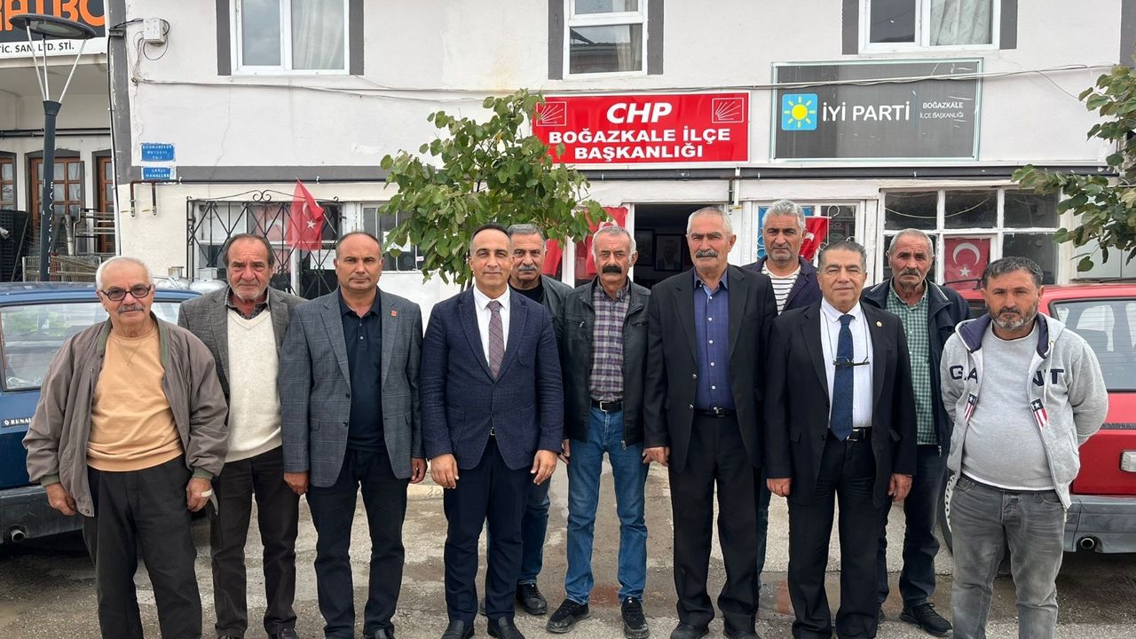 Boğazkale’de CHP’nin yeni yönetimi görevde