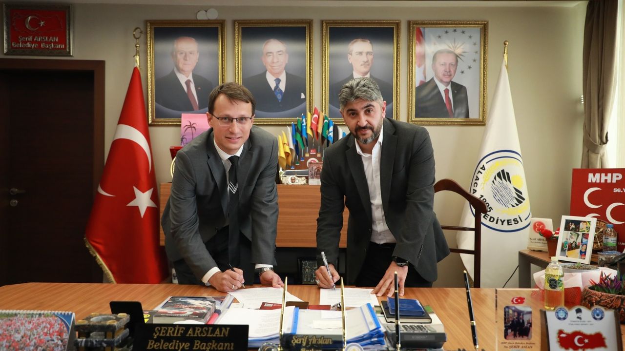 Alaca Belediyesi’nde  promosyon anlaşması
