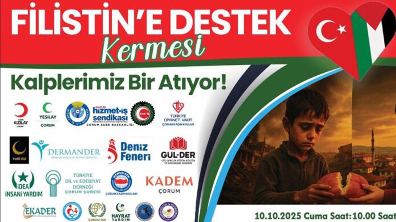 Filistin’e Destek  Kermesi yarın