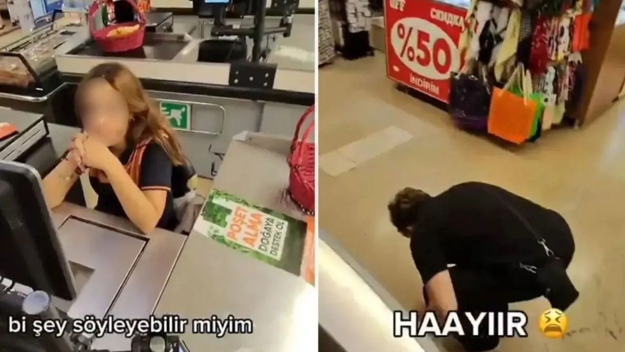 Markette kasiyere çıkma teklifi eden genç aldığı cevapla yıkıldı