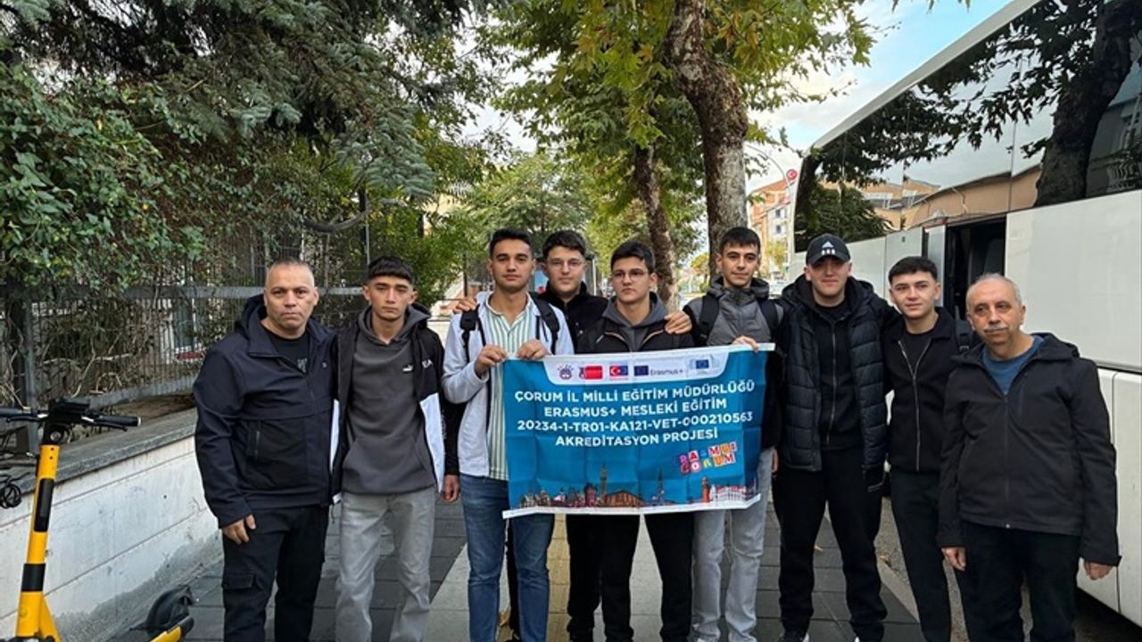 Çorumlu öğrenciler Almanya’da stajda