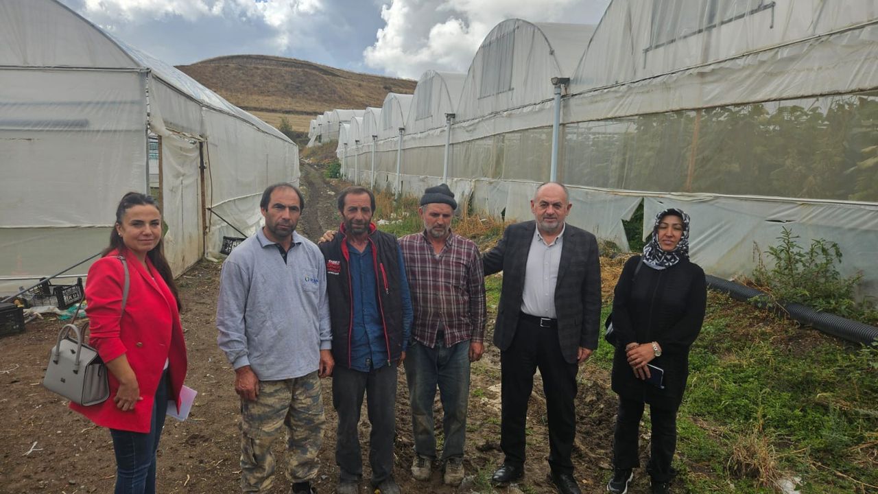Hibeli sera kullanan  çiftçilerle buluşma