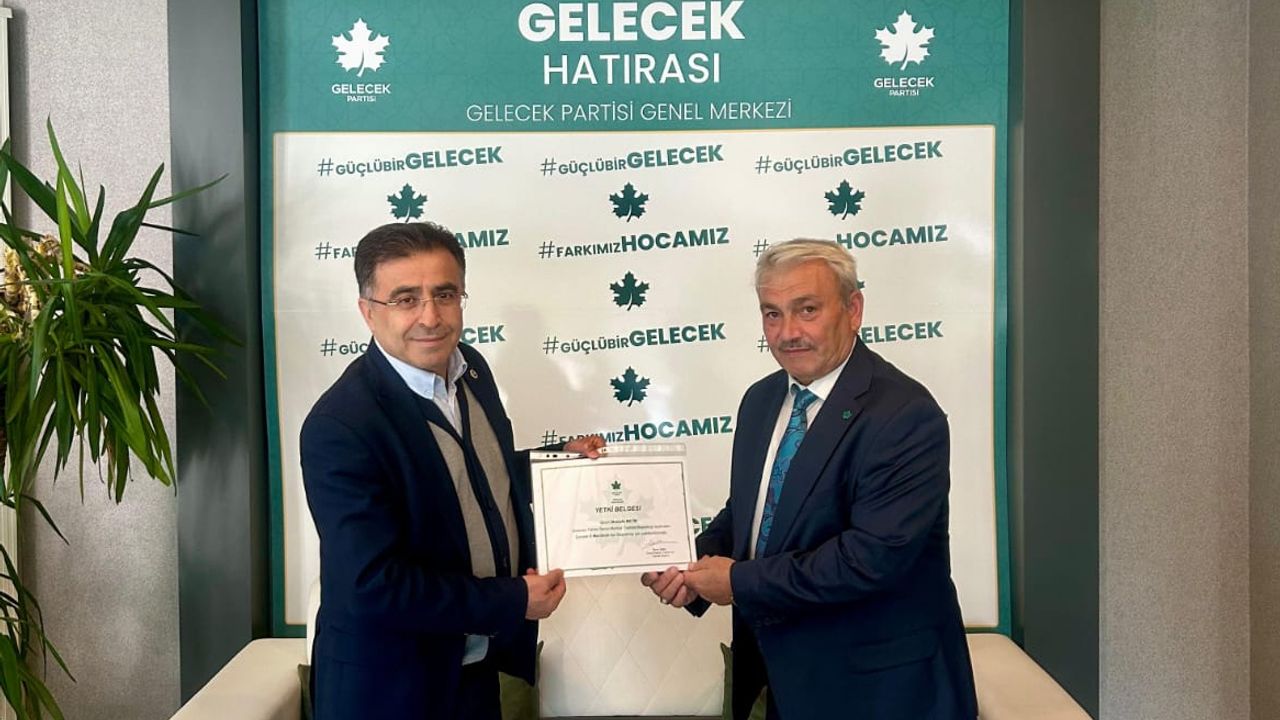 Gelecek Partisi Mecitözü İlçe  Başkanlığına Mustafa Metin Atandı