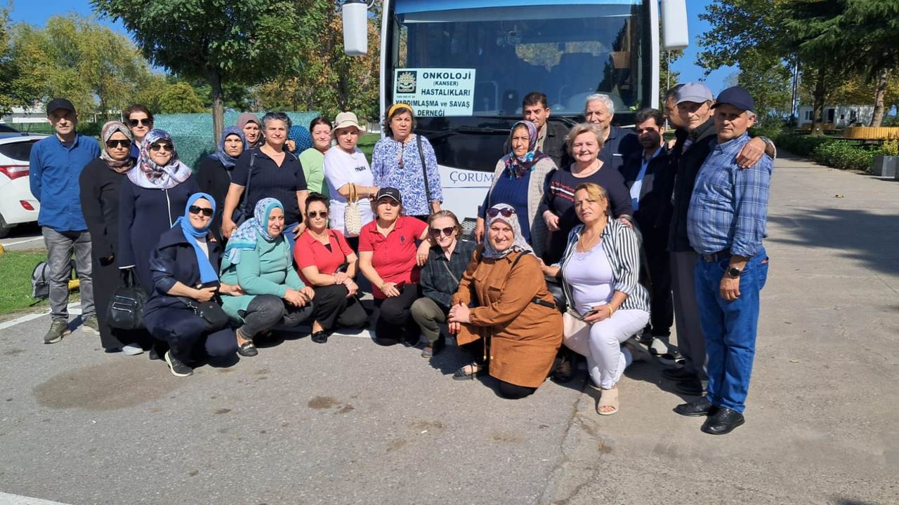 Kanser hastaları için Samsun’a moral gezisi