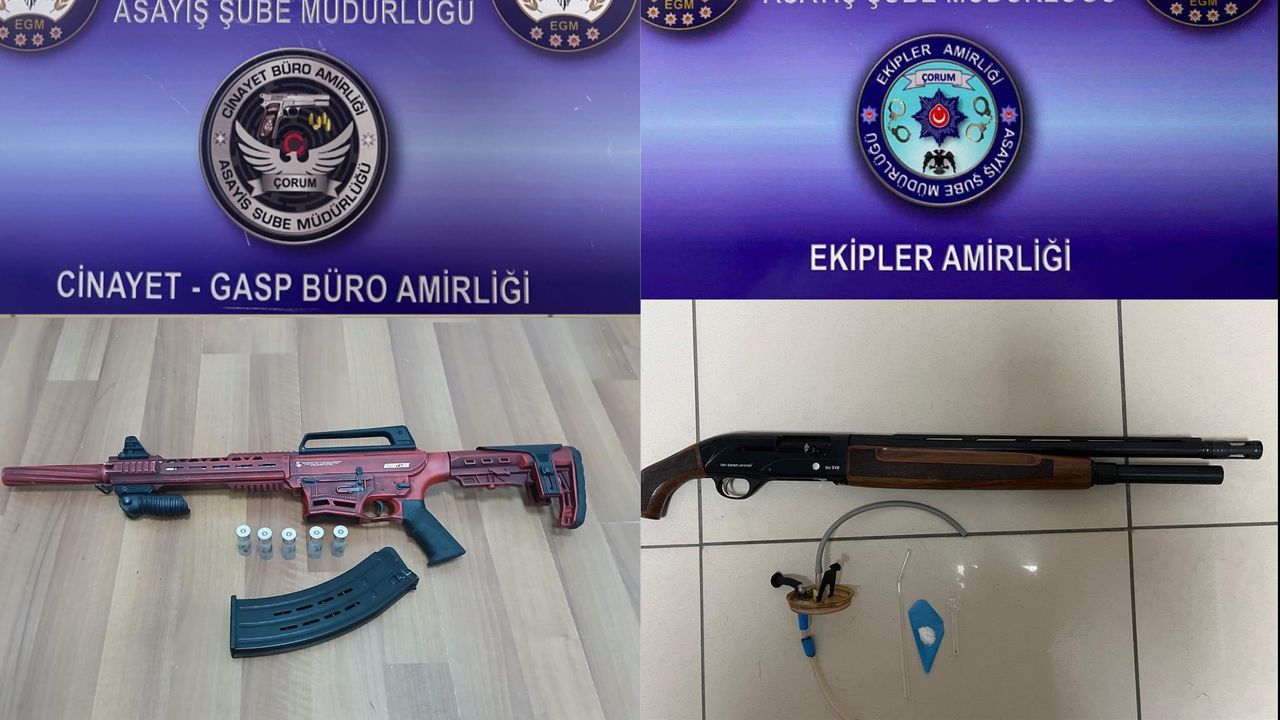 Asayiş operasyonlarında  çok sayıda silah ele geçirildi
