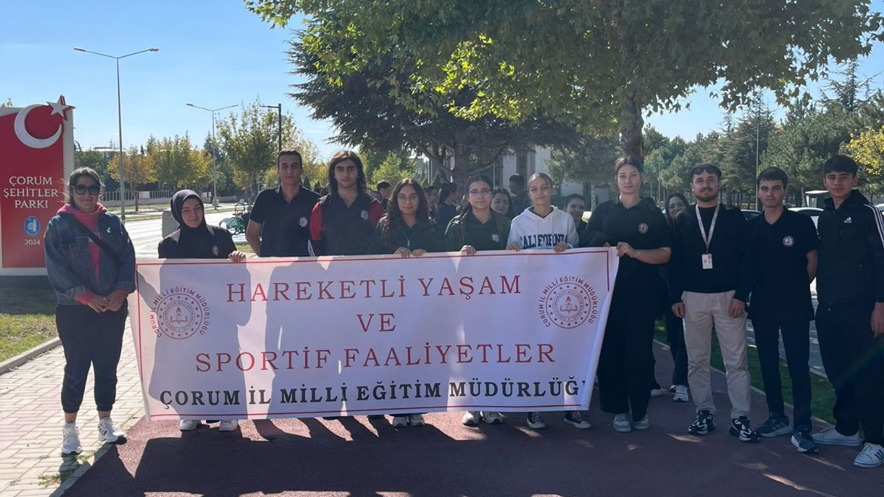 Sağlık için yürüdüler