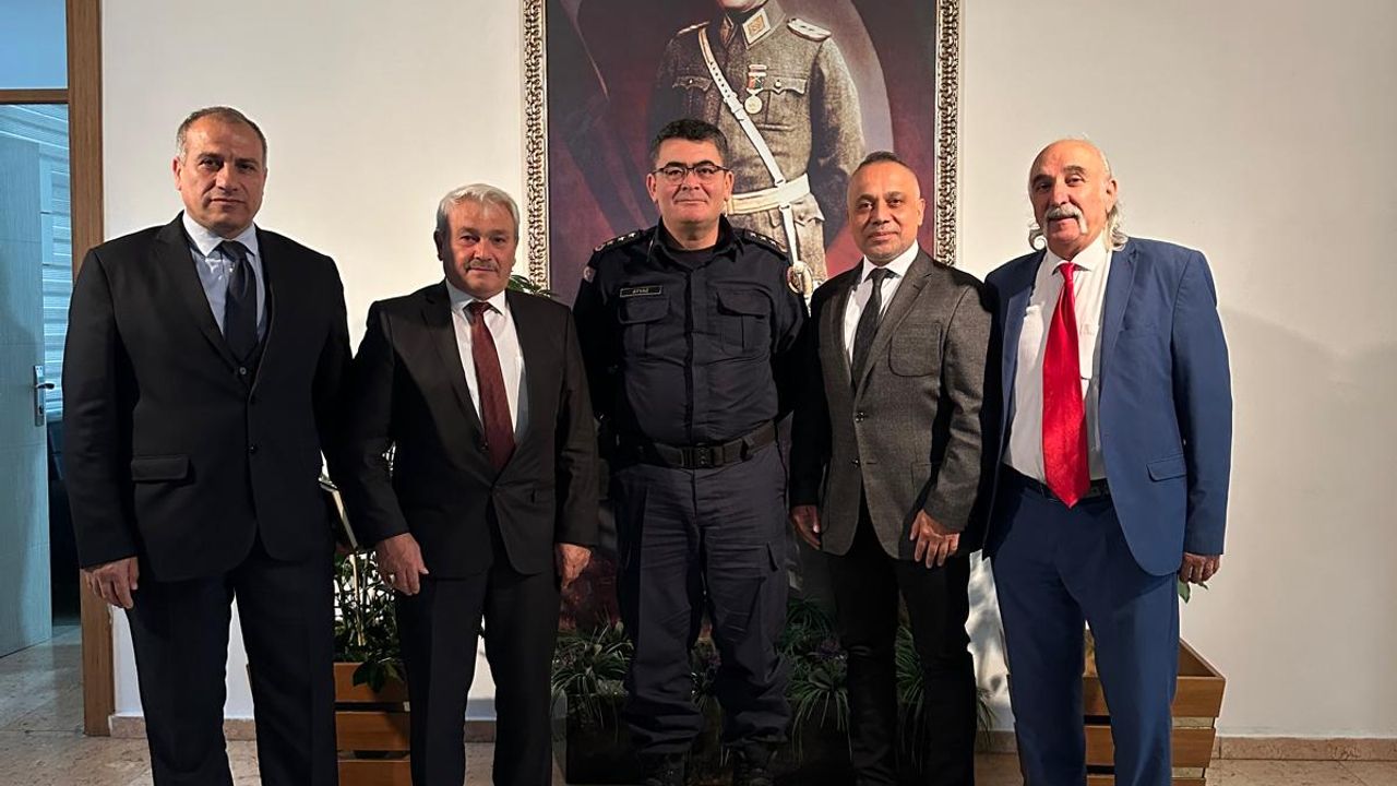Dünya Çorumlular Konfederasyonu’ndan Jandarma Albay Kubilay Ayvaz’a ziyaret