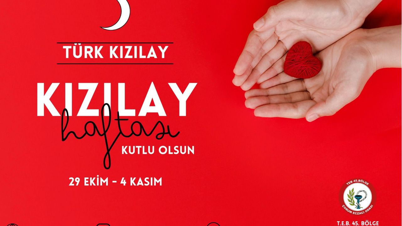 “Kızılay’ın kırmızı hilali, eczacının  beyaz önlüğüyle aynı değeri taşır”