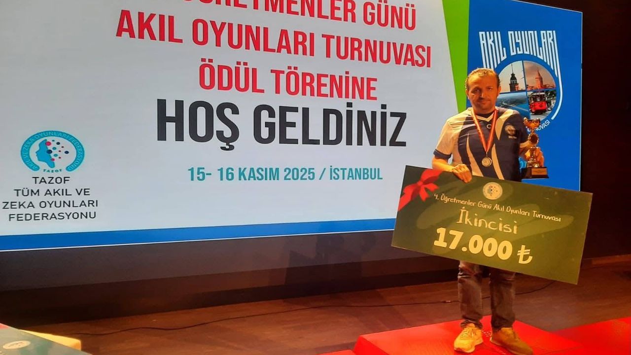 Çorumlu öğretmen  Türkiye ikincisi oldu
