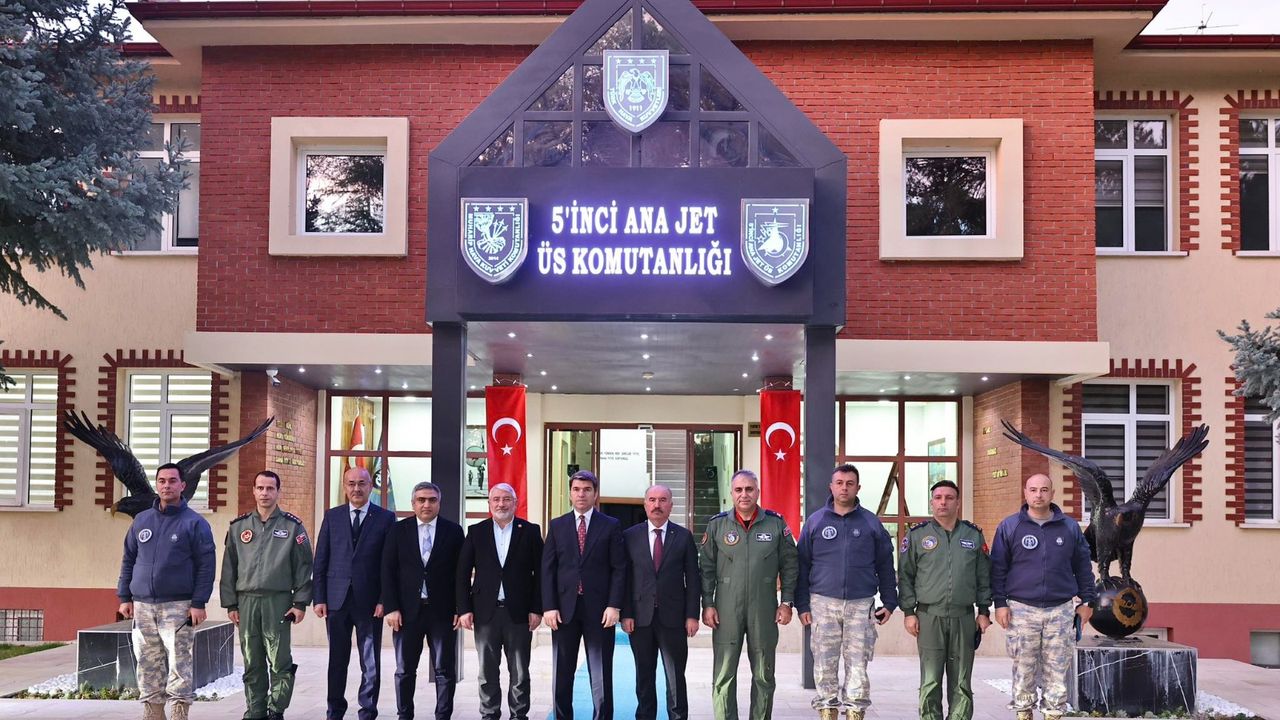 Merzifon 5. Ana Jet Üs  Komutanlığına taziye ziyareti