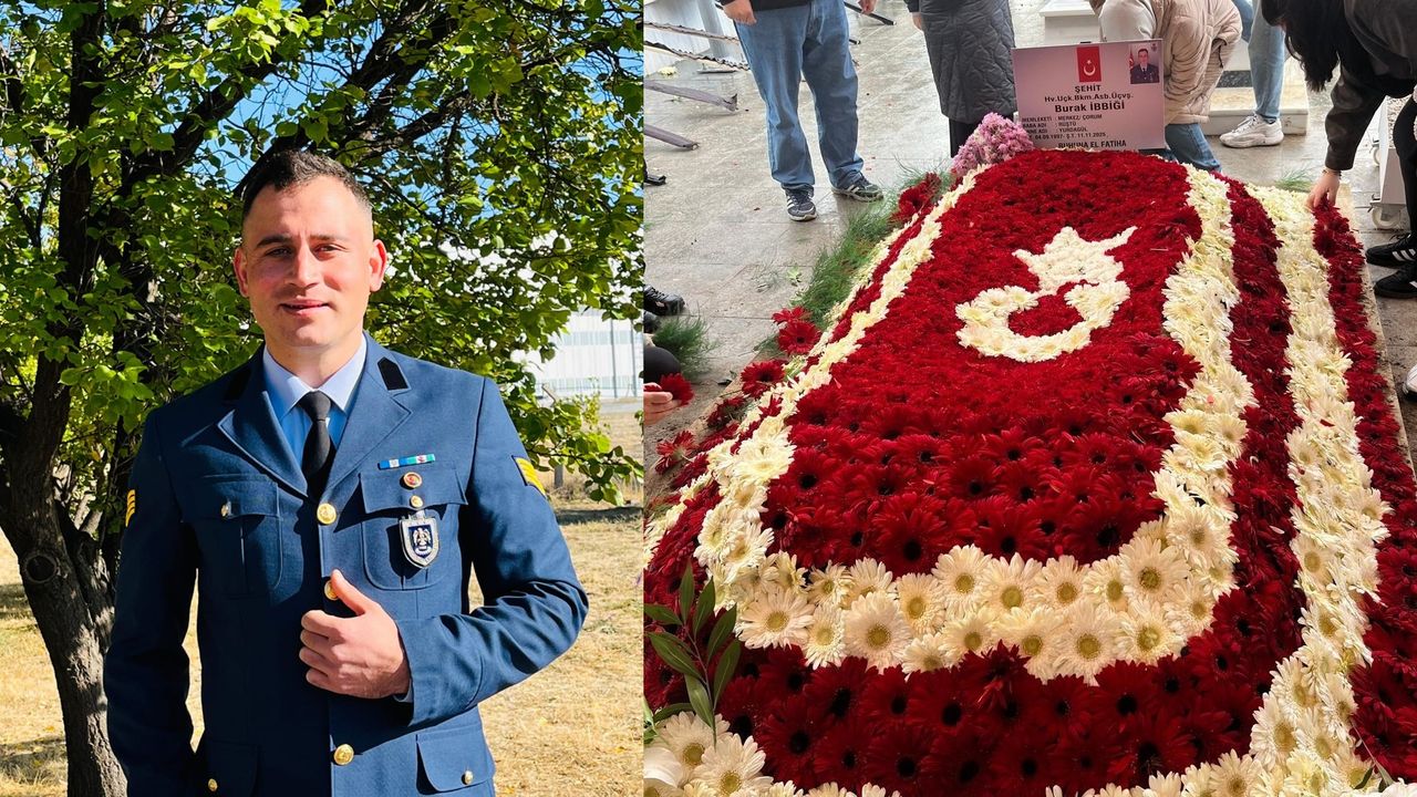 Çorumlu şehidin kabri çiçeklerle donatıldı