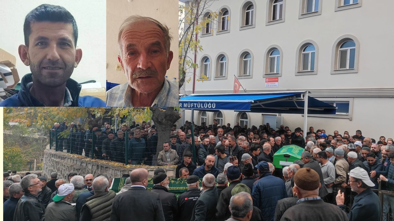 Cinayete kurban giden baba ve oğlu toprağa verildi