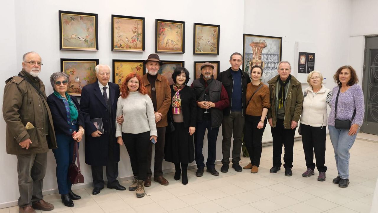 Dursun Boran Oran’ın  sergisine sanatçı ilgisi