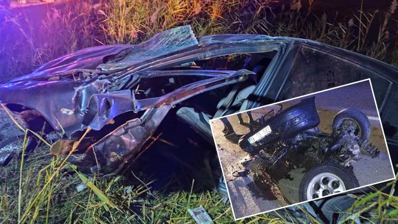 Takla atan otomobil hurdaya döndü: 1 yaralı