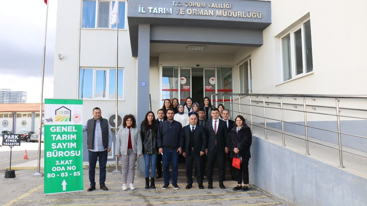 Çorum’da 2025 yılı Genel  Tarım Sayımı tamamlandı
