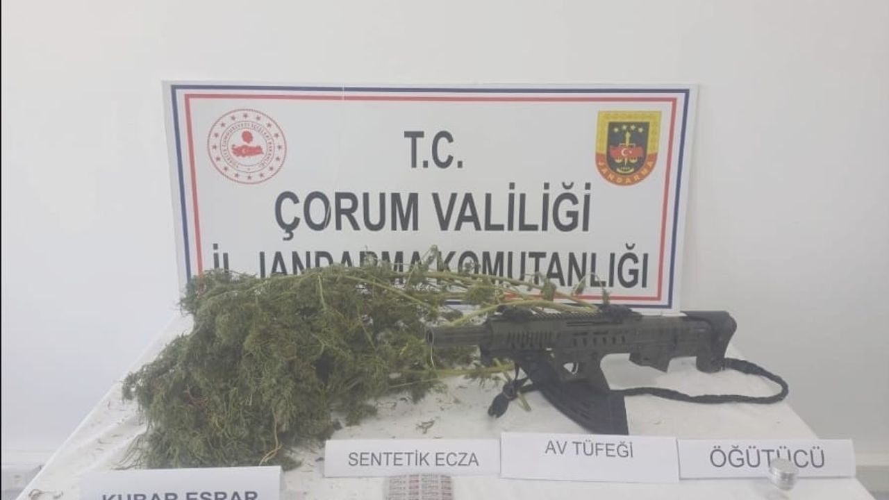Çorum'da jandarmadan uyuşturucu operasyonu