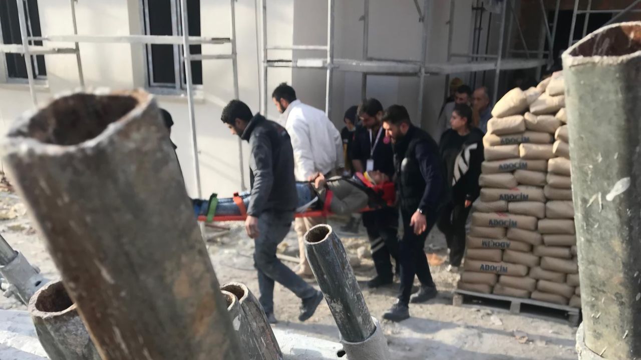 Çorum'da inşaatta iş kazası : 1 yaralı