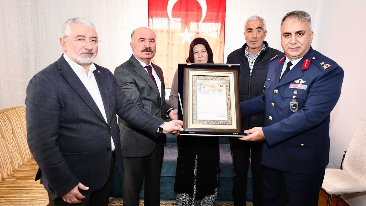 Şehit Burak İbbiği’nin ailesine ziyaret