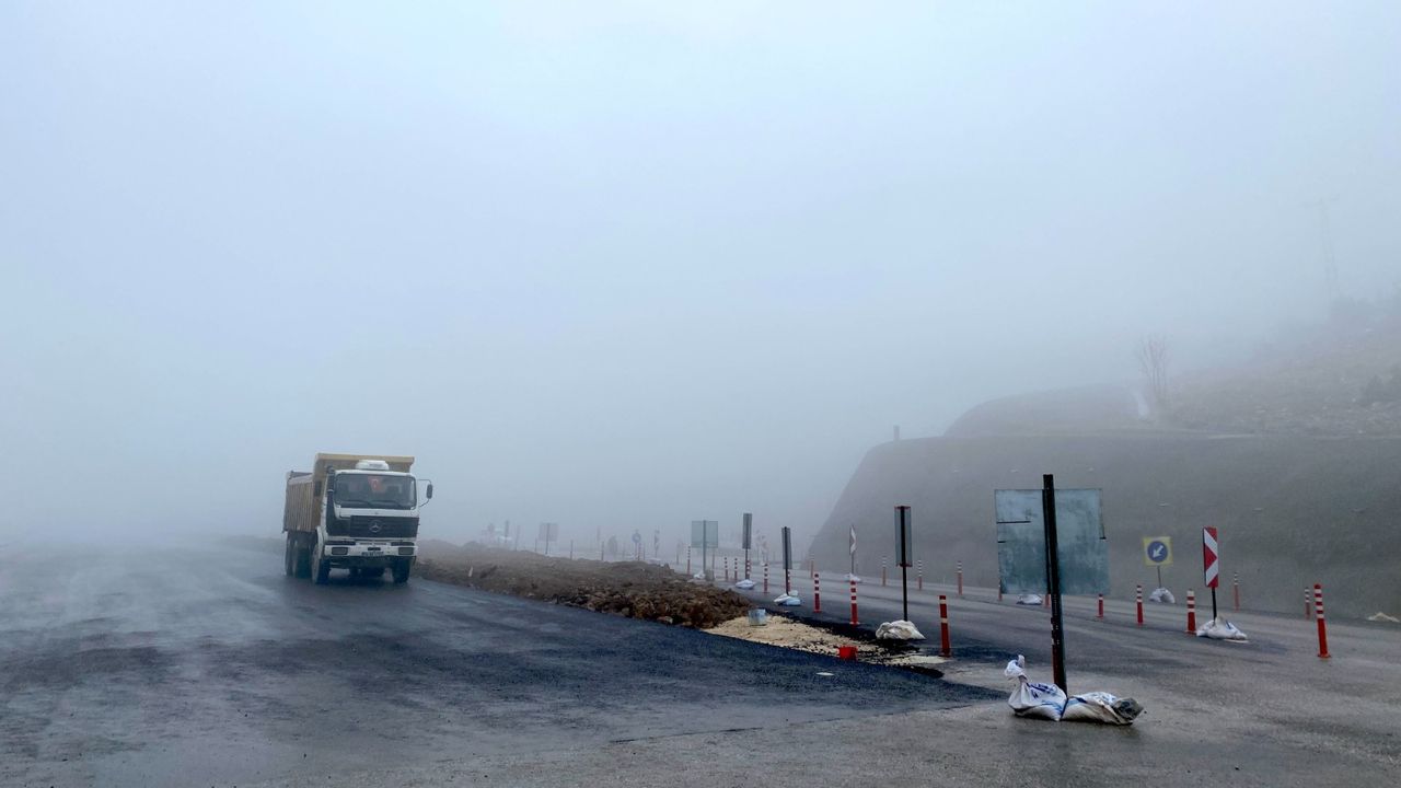 Çorum'da yoğun sis etkili oldu
