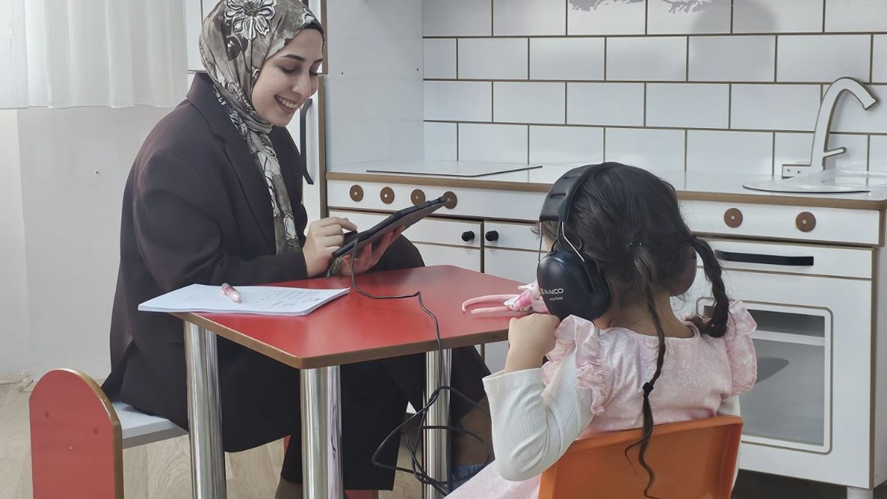 Anaokulu öğrencilerine  işitme taraması yapıldı