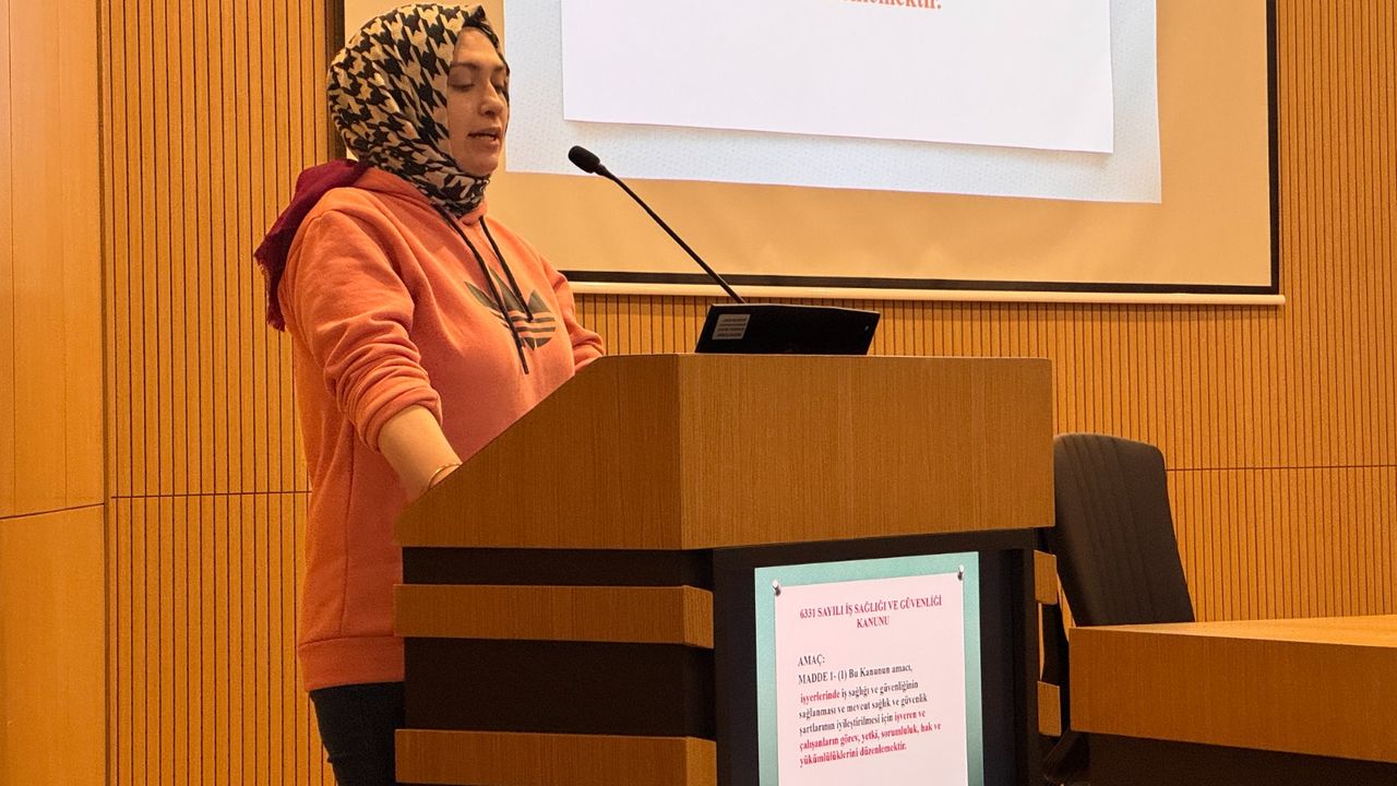 Belediye personeline  iş güvenliği eğitimi